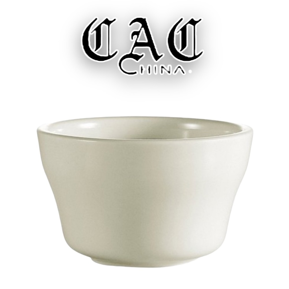 CAC China 7.25 Oz. Round Porcelain Bouillon Bowl/Soup Cup (Set of 3)